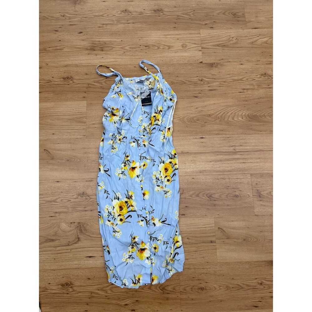 Forever 21+ Floral Blue and Yellow Summer Dress